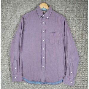 Faherty Flannel‎ Mens Medium Checkered Plaid Button Down Shirt Long Sleeve